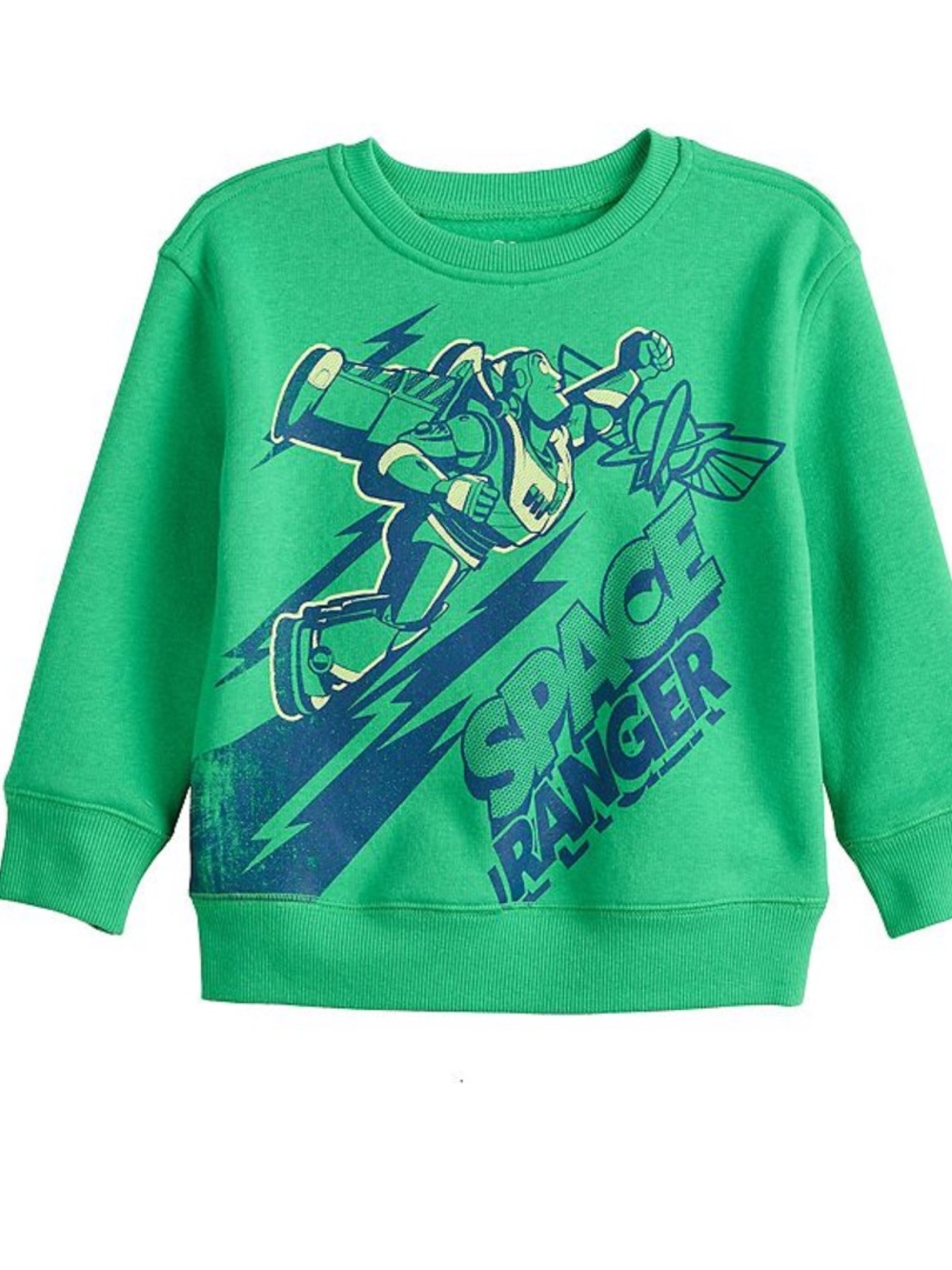 Disney Buzz Light Year Green Space Ranger Graphic Sweatshirt